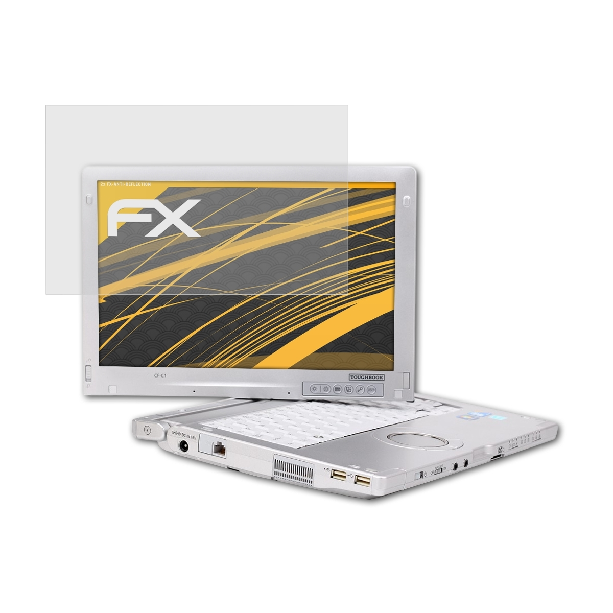 CF-C1) 2x ToughBook Displayschutz(für FX-Antireflex ATFOLIX Panasonic