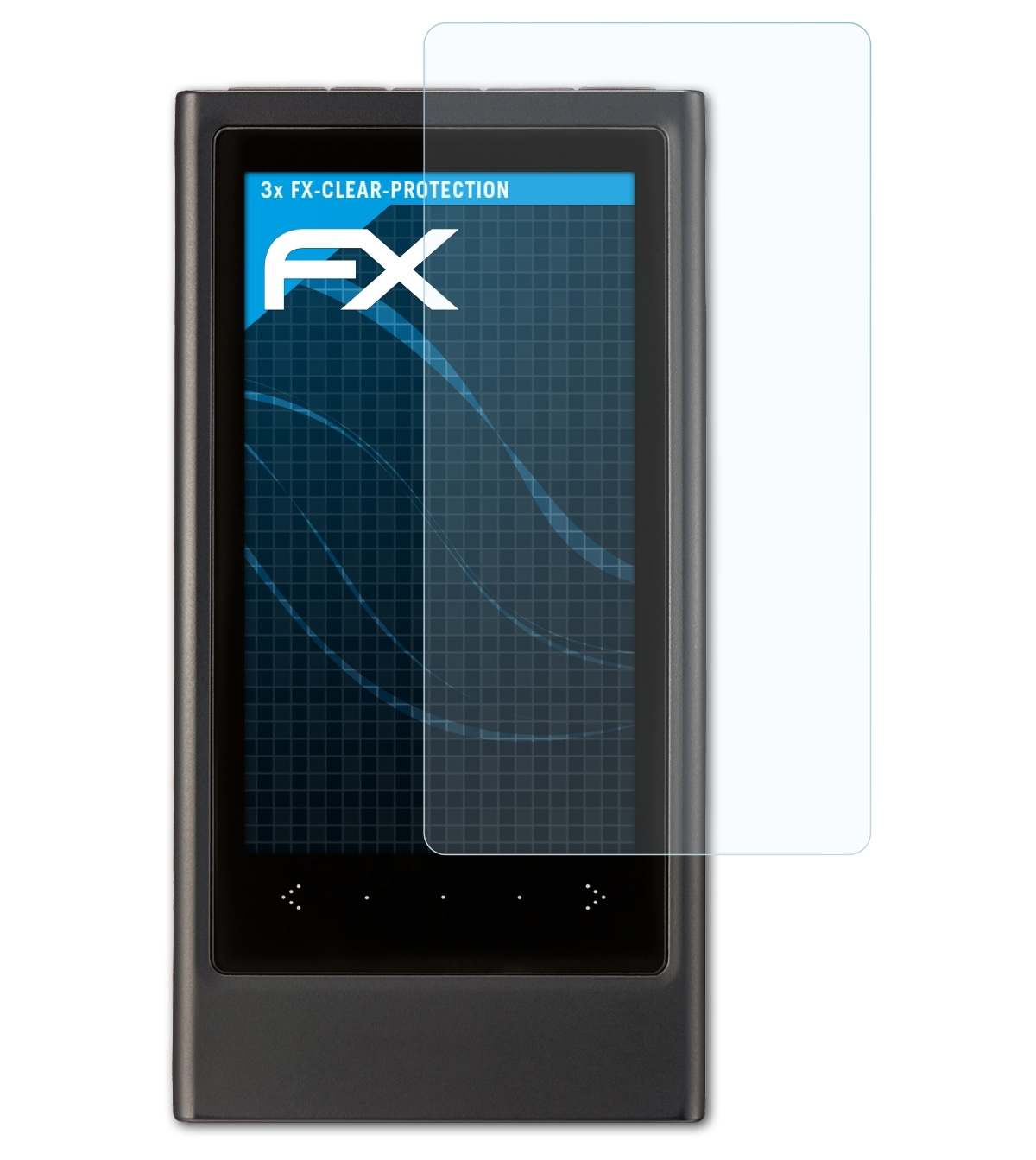 ATFOLIX 3x FX-Clear Displayschutz(für Samsung YP-P3)