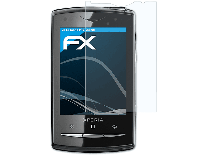 ATFOLIX 3x FX-Clear Displayschutz(für mini pro) Xperia Sony-Ericsson X10