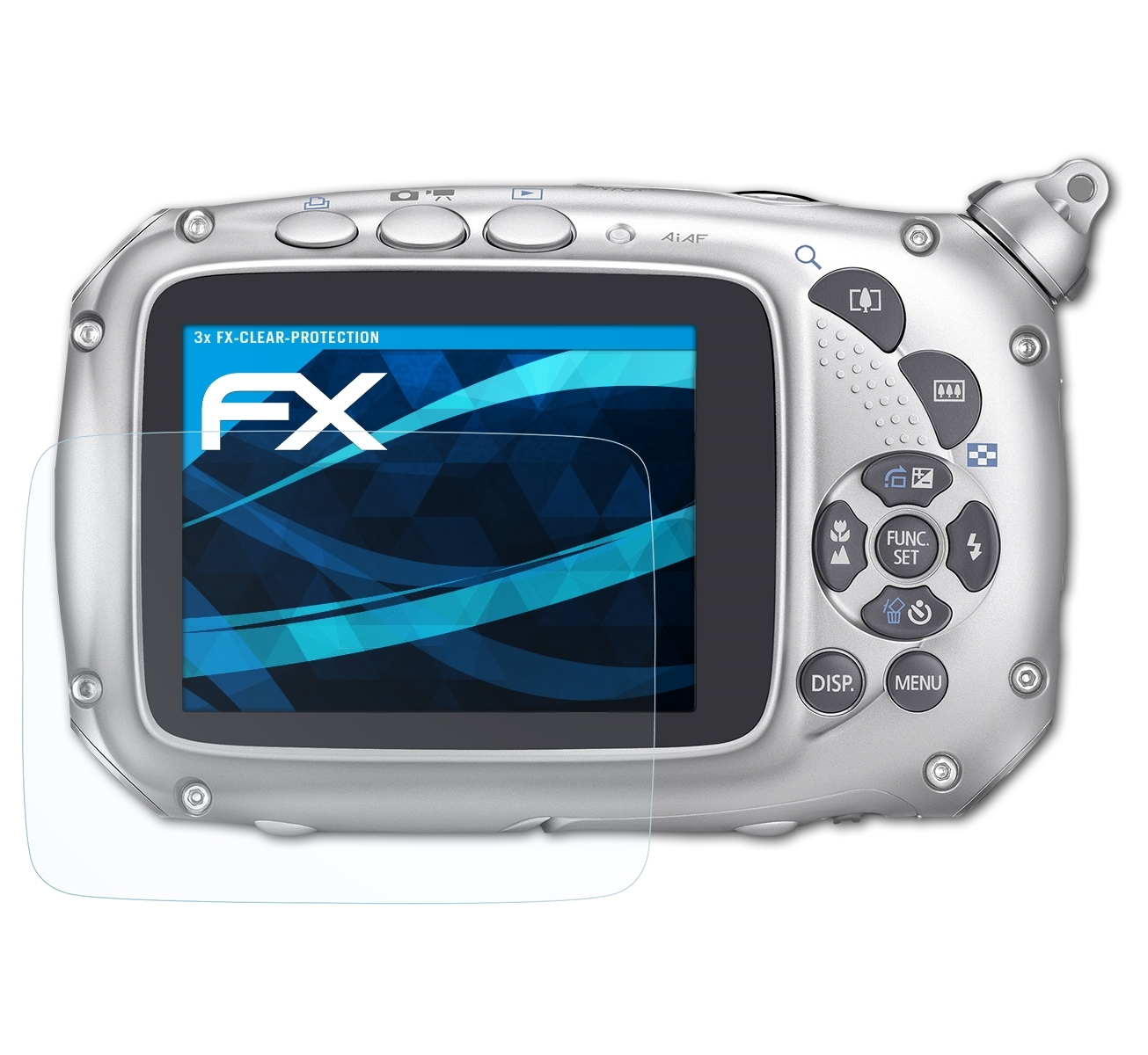 3x D10) FX-Clear PowerShot Displayschutz(für ATFOLIX Canon