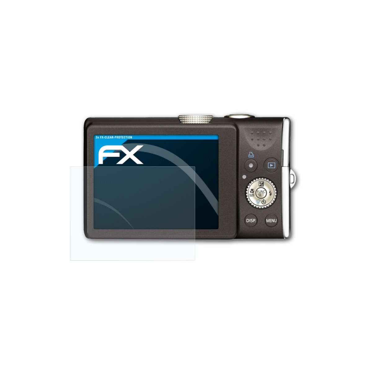 SX200 FX-Clear Displayschutz(für 3x PowerShot Canon ATFOLIX IS)