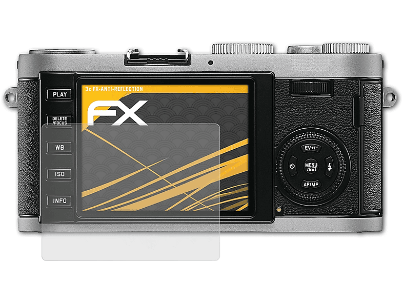 ATFOLIX 3x FX-Antireflex Displayschutz(für Leica X1)