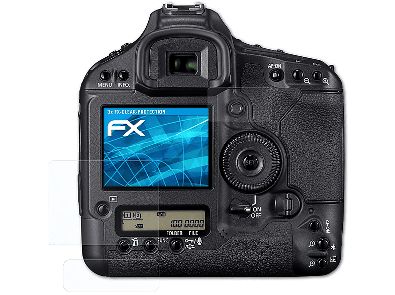ATFOLIX 3x Mark IV) EOS 1D Canon FX-Clear Displayschutz(für