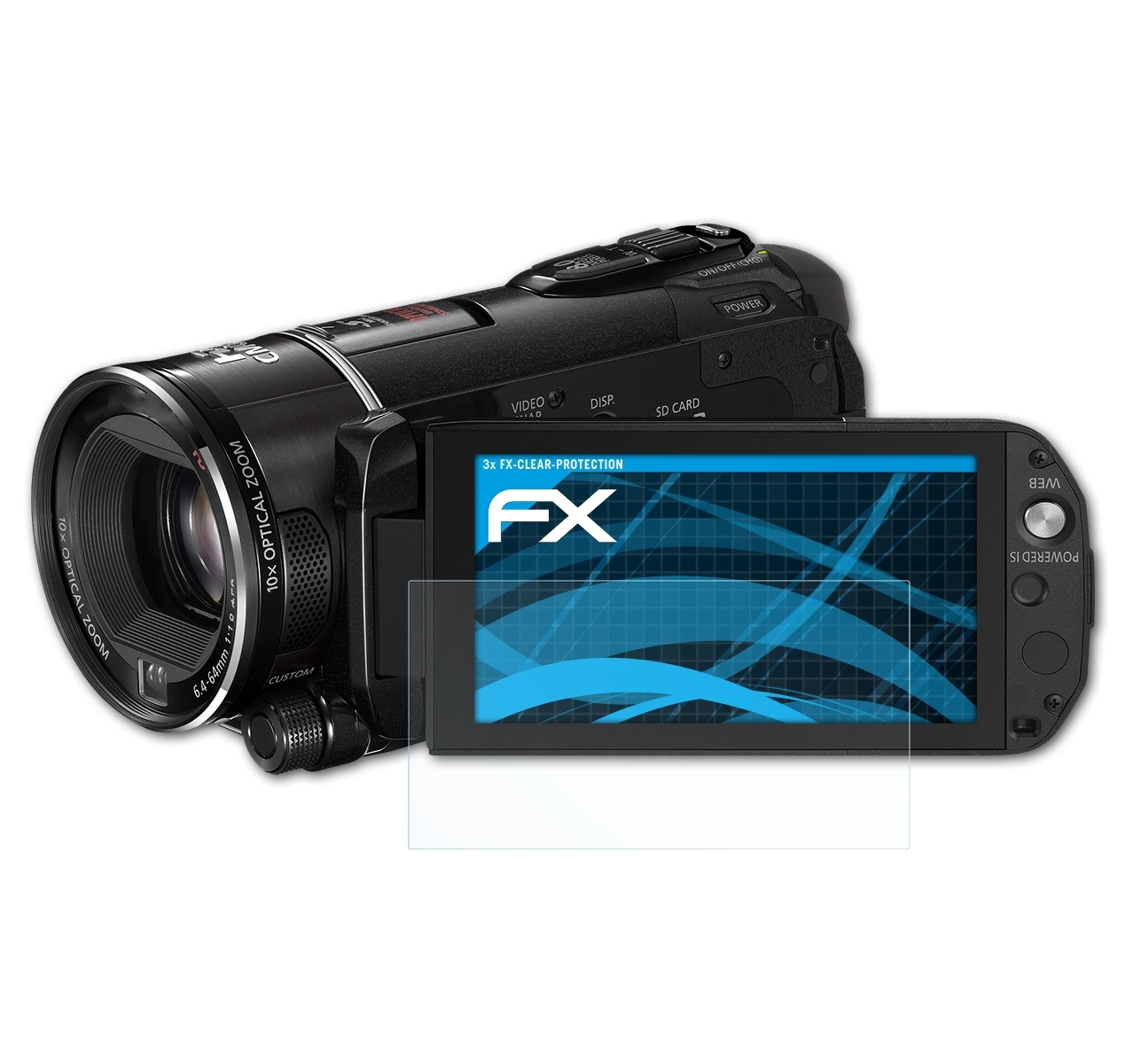 Legria Displayschutz(für 3x HF Canon ATFOLIX S21) (Vixia) FX-Clear