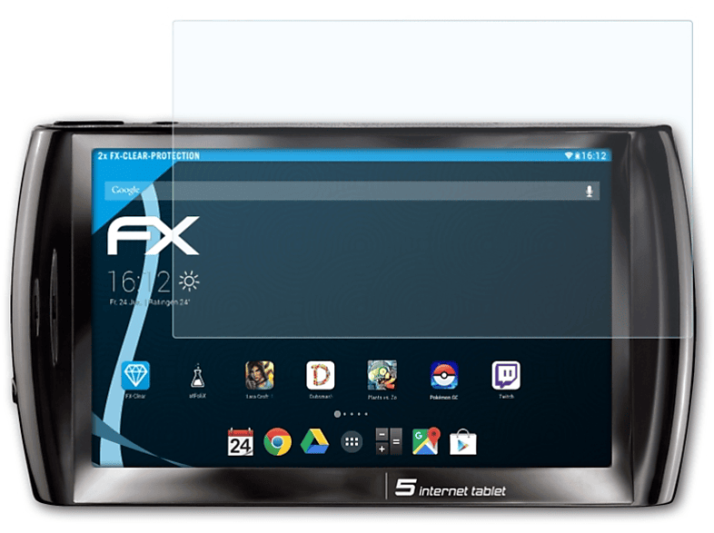 ATFOLIX 2x FX-Clear Displayschutz(für Archos 5 Internet Tablet)