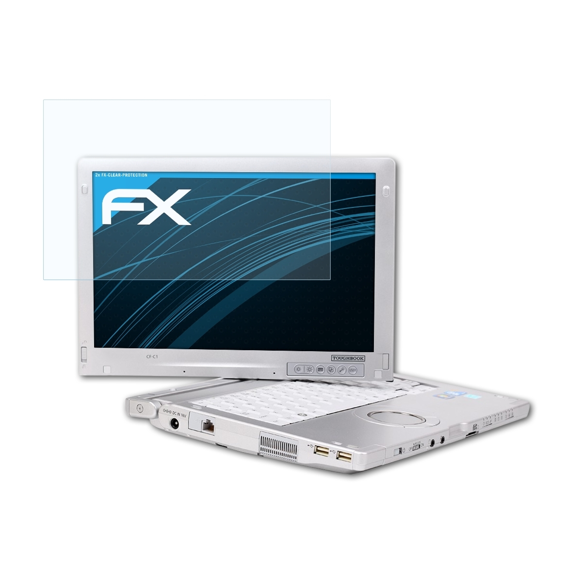 ATFOLIX 2x FX-Clear Displayschutz(für Panasonic CF-C1) ToughBook