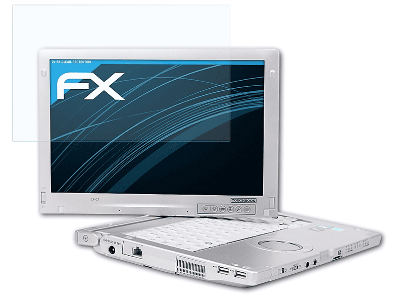 ATFOLIX 2x FX-Clear Displayschutz(für Panasonic ToughBook CF-C1)