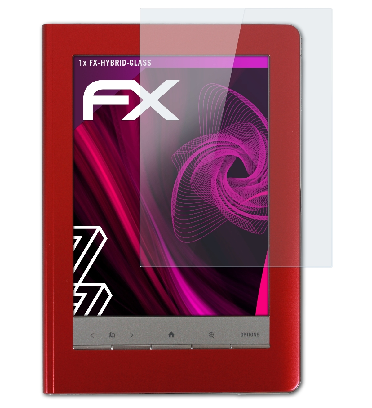Edition) PRS-600 Touch Schutzglas(für FX-Hybrid-Glass ATFOLIX Sony Reader