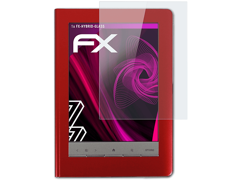 ATFOLIX FX-Hybrid-Glass Schutzglas(für Sony Reader PRS-600 Touch Edition)