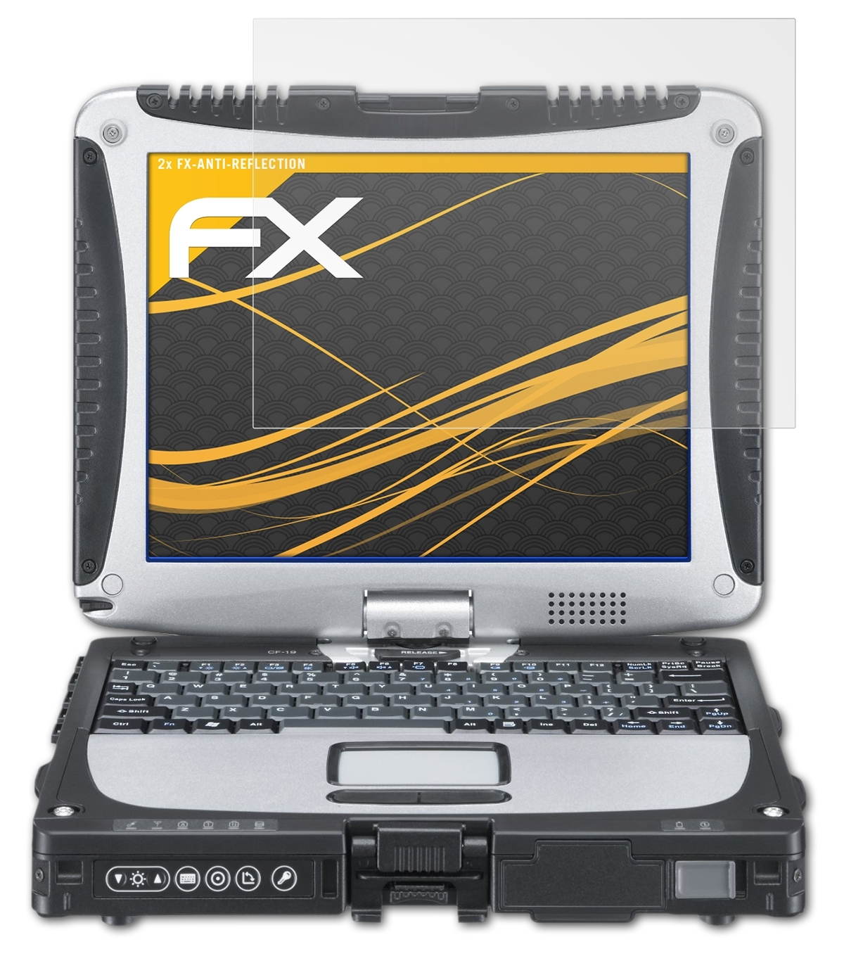 ATFOLIX 2x ToughBook Displayschutz(für Panasonic CF-19) FX-Antireflex