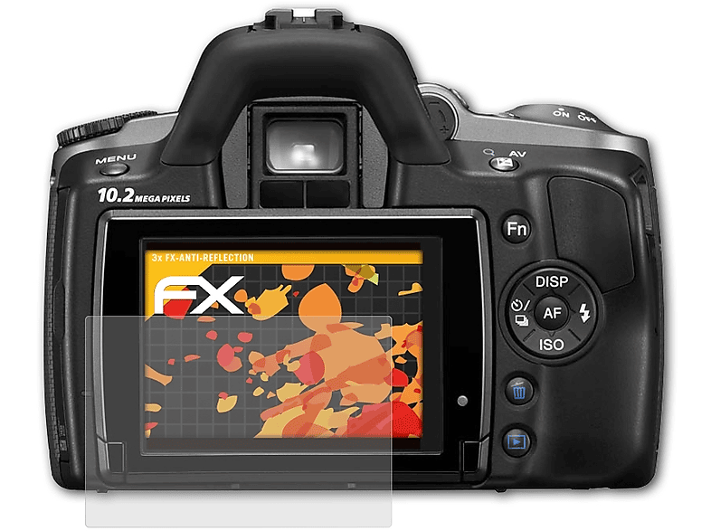 ATFOLIX 3x FX-Antireflex Displayschutz(für Sony Alpha a330 (DSLR-A330)) | Kamera Schutzfolie