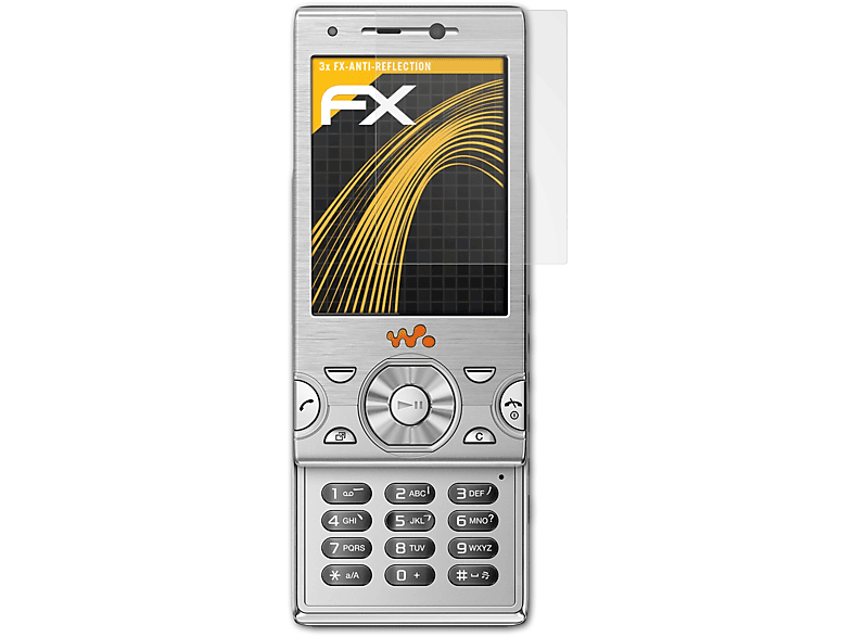 ATFOLIX 3x FX-Antireflex Displayschutz(für Sony-Ericsson W995)