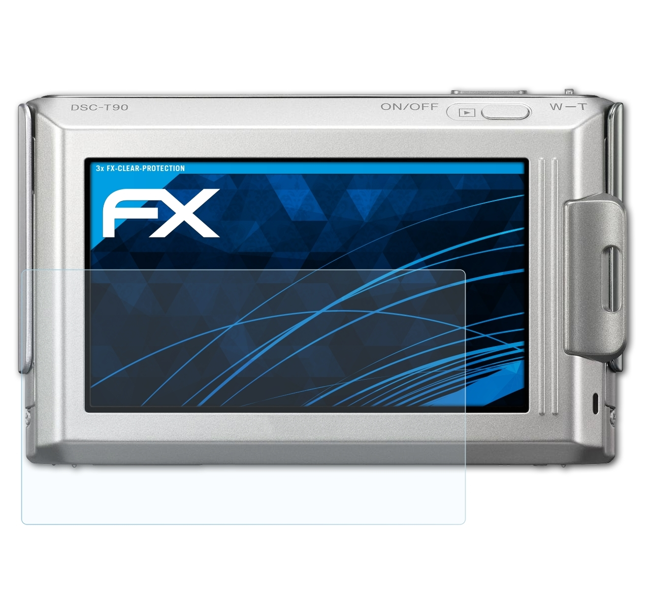 ATFOLIX 3x FX-Clear Displayschutz(für Sony DSC-T90)