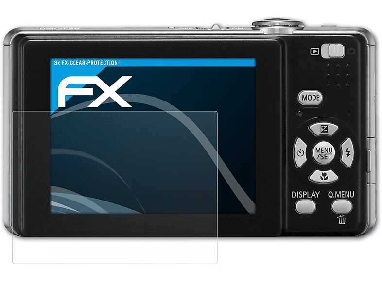 ATFOLIX 3x FX-Clear Displayschutz(für Panasonic Lumix DMC-FS6)