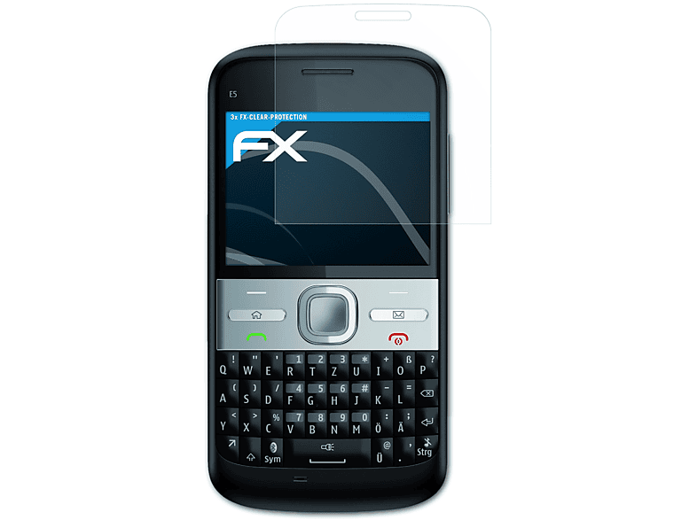 Nokia 3x Displayschutz(für FX-Clear ATFOLIX E5)
