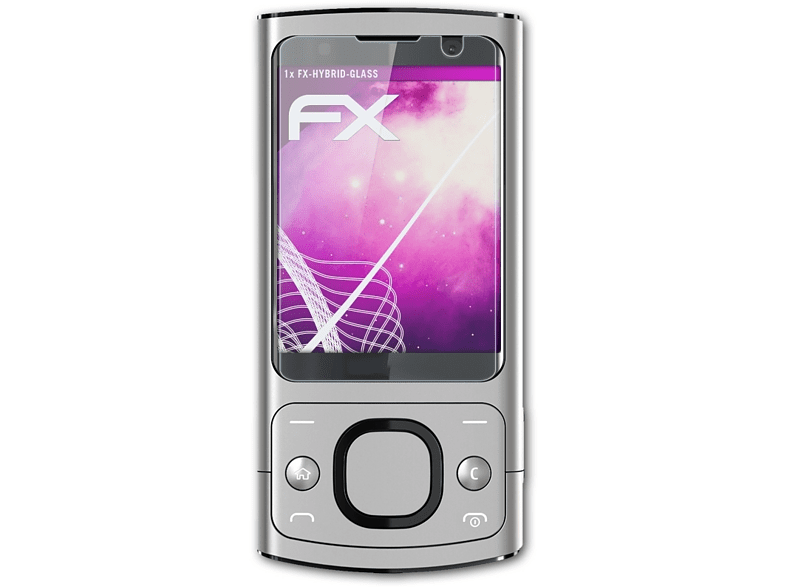 ATFOLIX FX-Hybrid-Glass Schutzglas(für Nokia 6700 Slide)