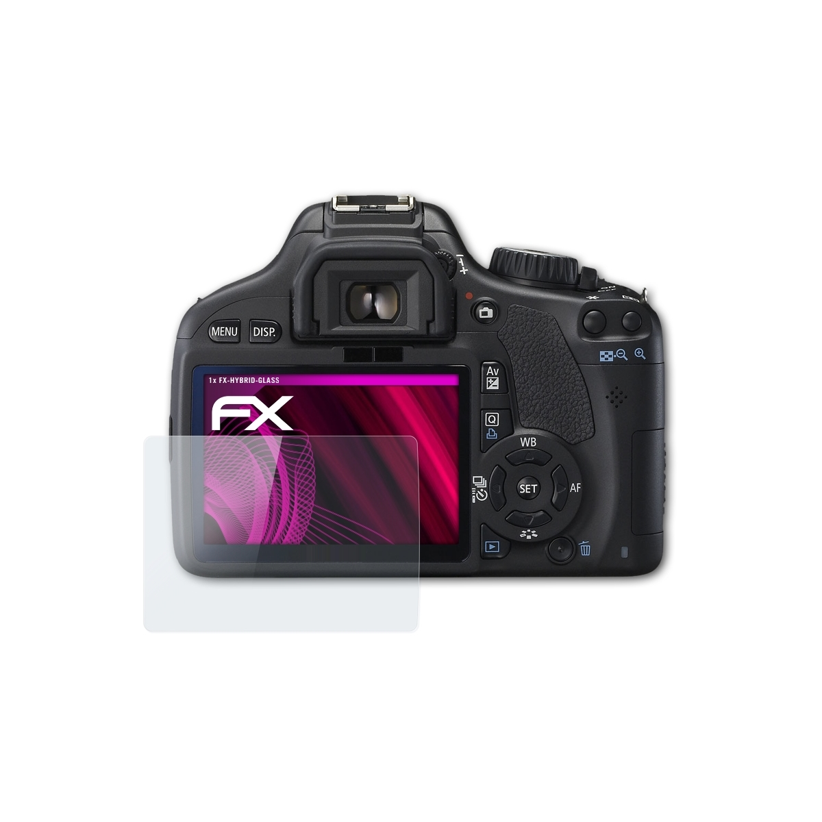 ATFOLIX FX-Hybrid-Glass Schutzglas(für 550D) Canon EOS