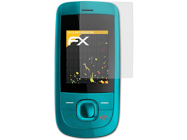 ATFOLIX Slide) FX-Antireflex Nokia 2220 Displayschutz(für 3x