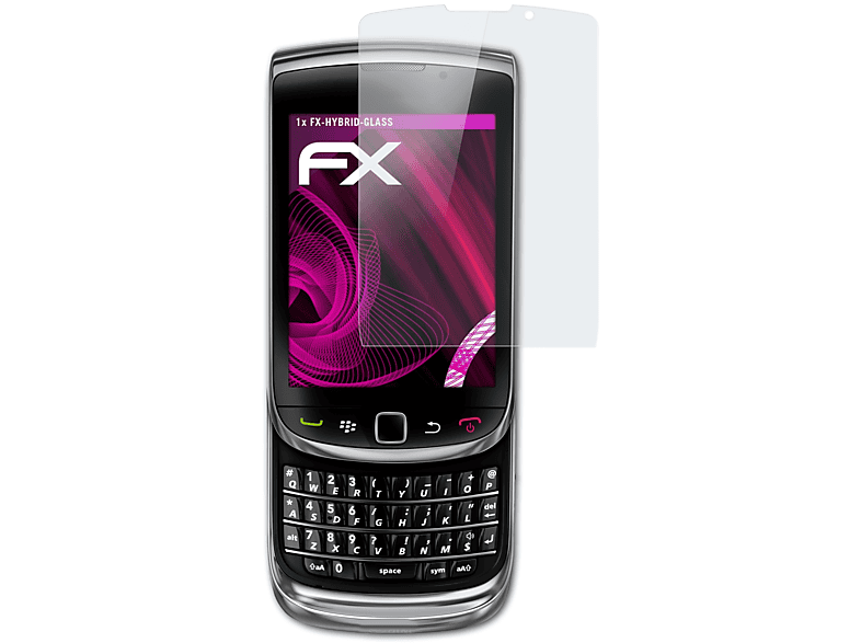 Torch 9800) Schutzglas(für FX-Hybrid-Glass Blackberry ATFOLIX