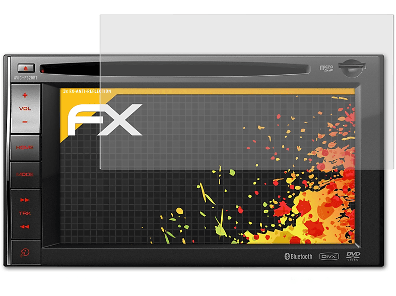 Displayschutz(für FX-Antireflex 3x Pioneer Avic-F920BT) ATFOLIX