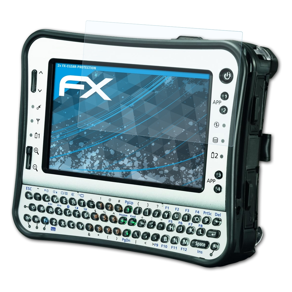 ATFOLIX 2x Panasonic Displayschutz(für FX-Clear ToughBook CF-U1)