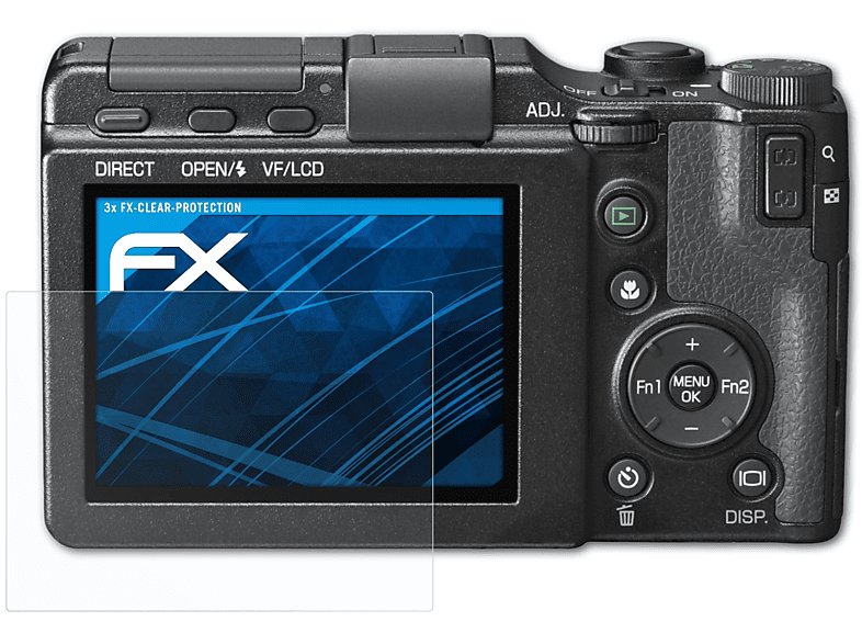 ATFOLIX 3x FX-Clear Displayschutz(für Ricoh GXR)