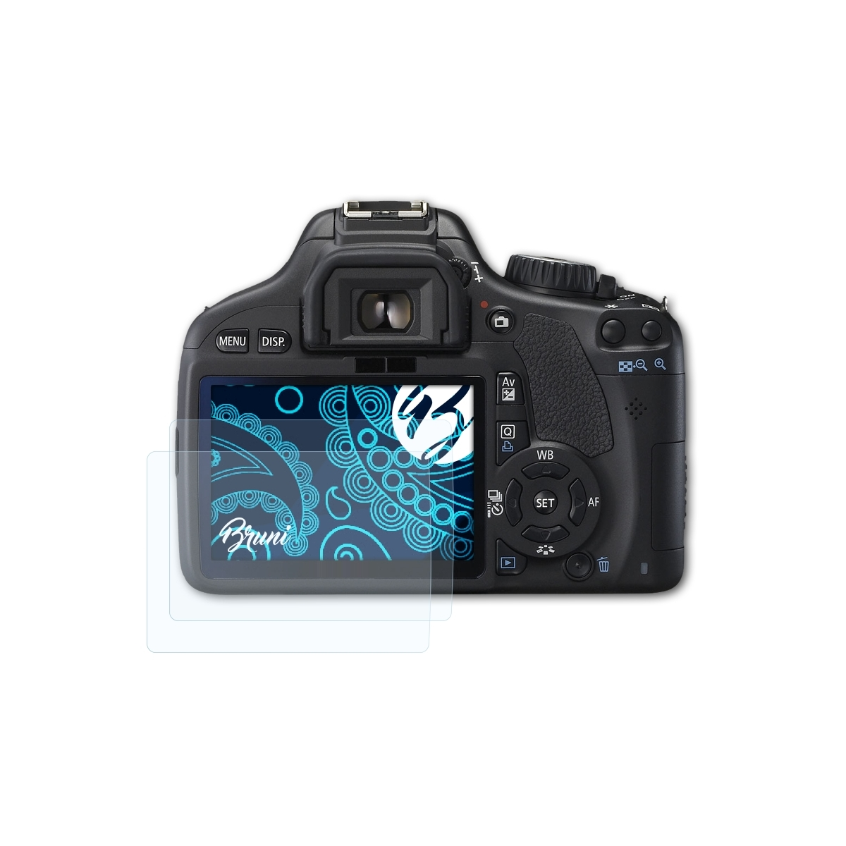 BRUNI 2x Basics-Clear Canon EOS Schutzfolie(für 550D)