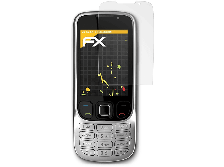 ATFOLIX 3x FX-Antireflex Displayschutz(für Nokia 6303i Classic)