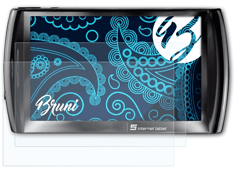 BRUNI 2x Basics-Clear Schutzfolie(für Archos 5 Internet Tablet)
