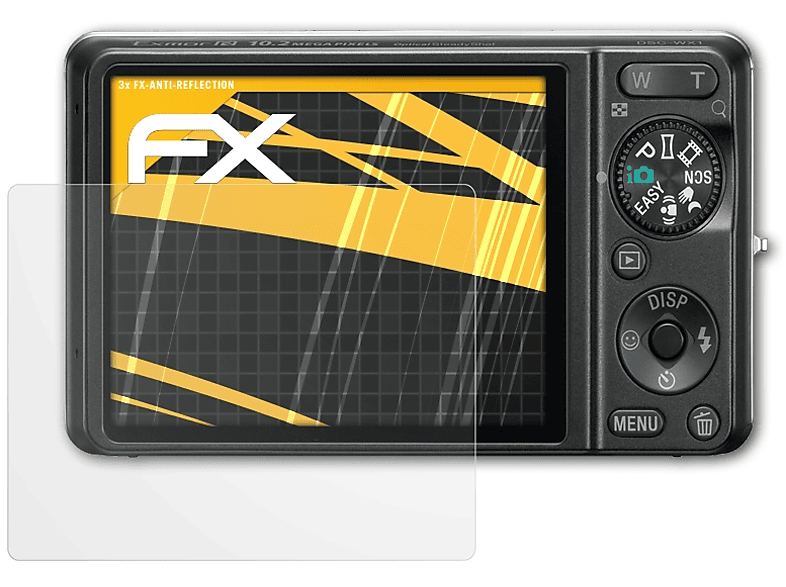 ATFOLIX 3x FX-Antireflex Displayschutz(für DSC-WX1) Sony