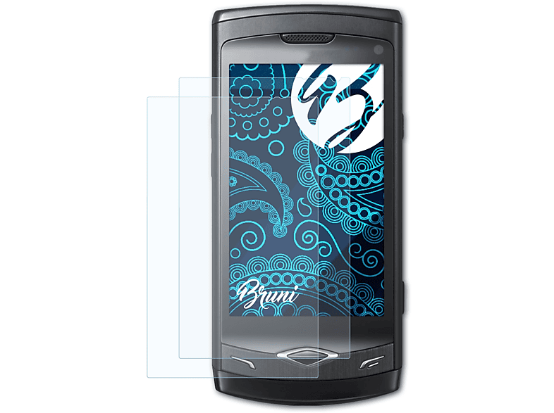 (GT-S8500)) Samsung BRUNI Wave 2x Schutzfolie(für Basics-Clear