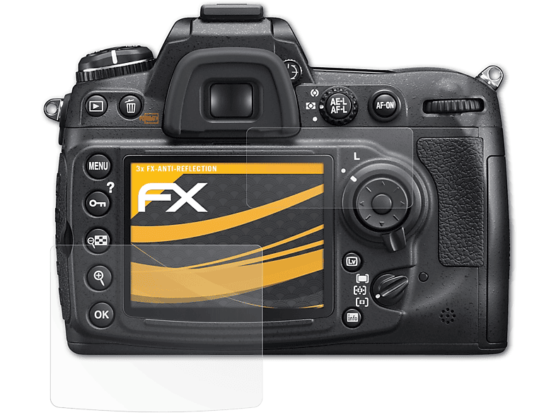 Displayschutz(für FX-Antireflex D300s) ATFOLIX Nikon 3x