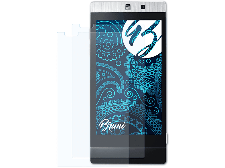 BRUNI 2x Basics-Clear Schutzfolie(für LG Mini (GD880))