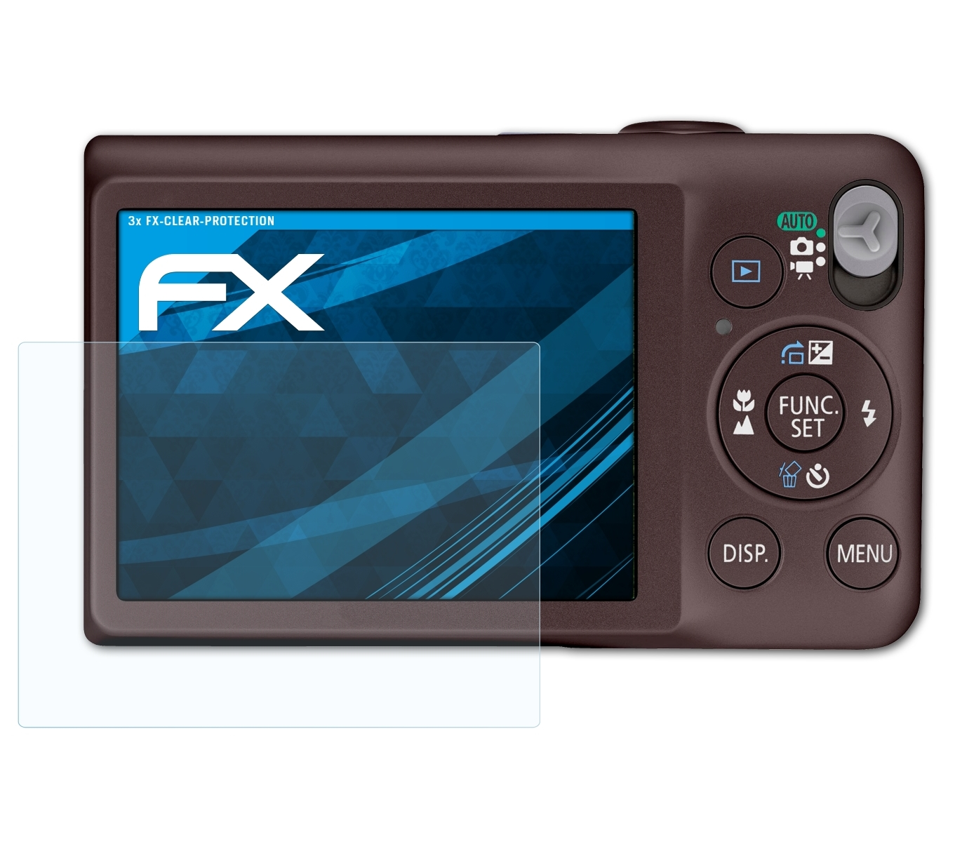 ATFOLIX 3x FX-Clear Displayschutz(für Canon IXUS Digital 105)