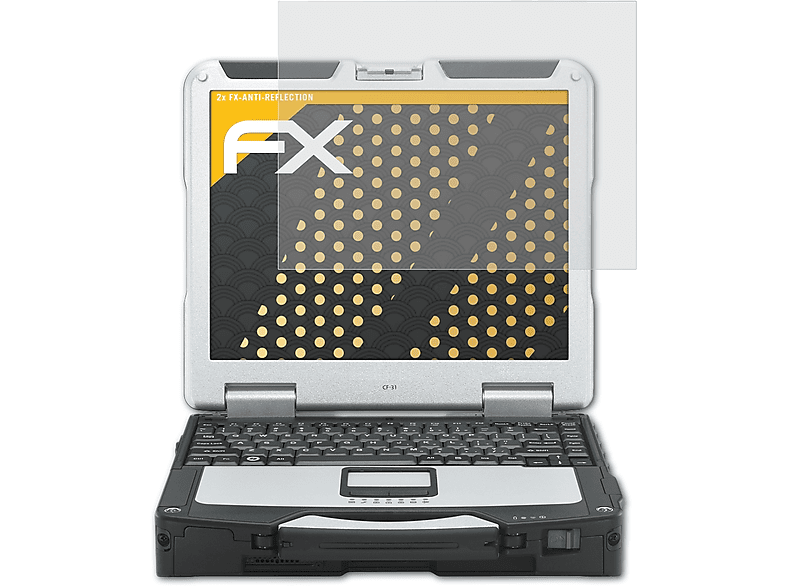 ATFOLIX 2x FX-Antireflex Displayschutz(für Panasonic ToughBook CF-31)