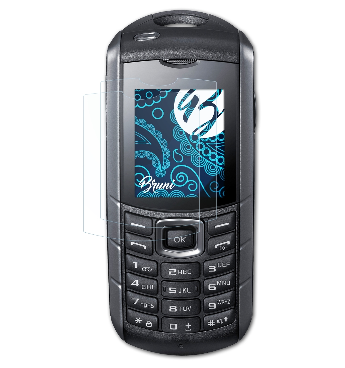 BRUNI 2x Basics-Clear E2370) Schutzfolie(für Samsung