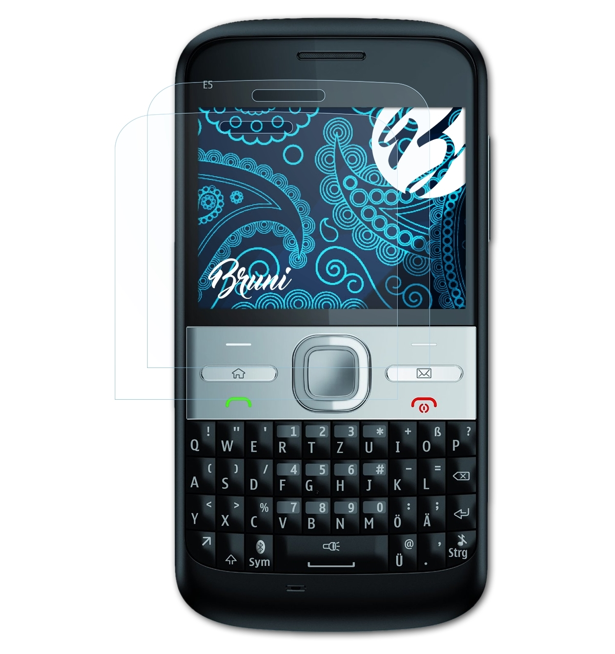 Basics-Clear E5) Nokia BRUNI 2x Schutzfolie(für