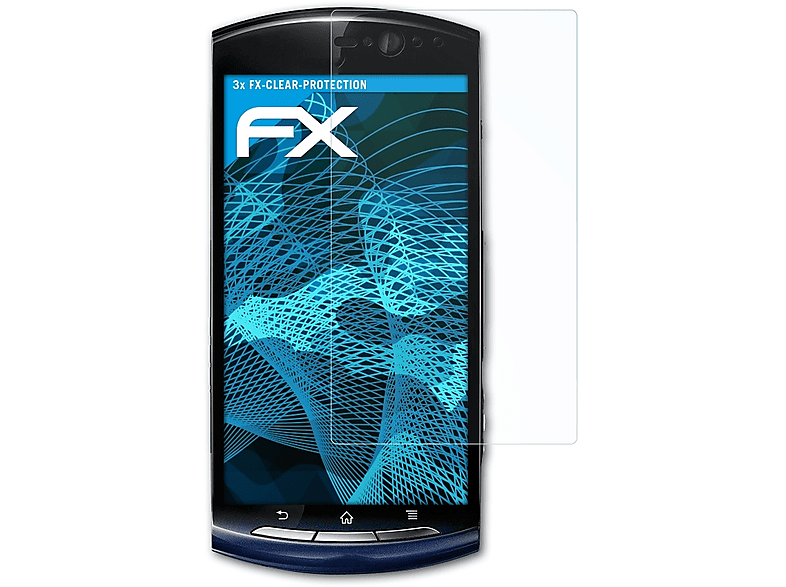 ATFOLIX 3x FX-Clear Displayschutz(für Sony-Ericsson Xperia neo)