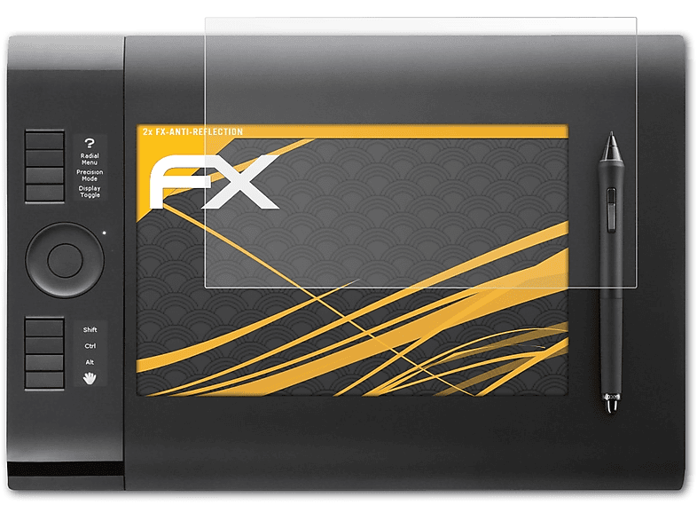 ATFOLIX 2x FX-Antireflex Displayschutz(für Wacom INTUOS4 L (PTK-840))
