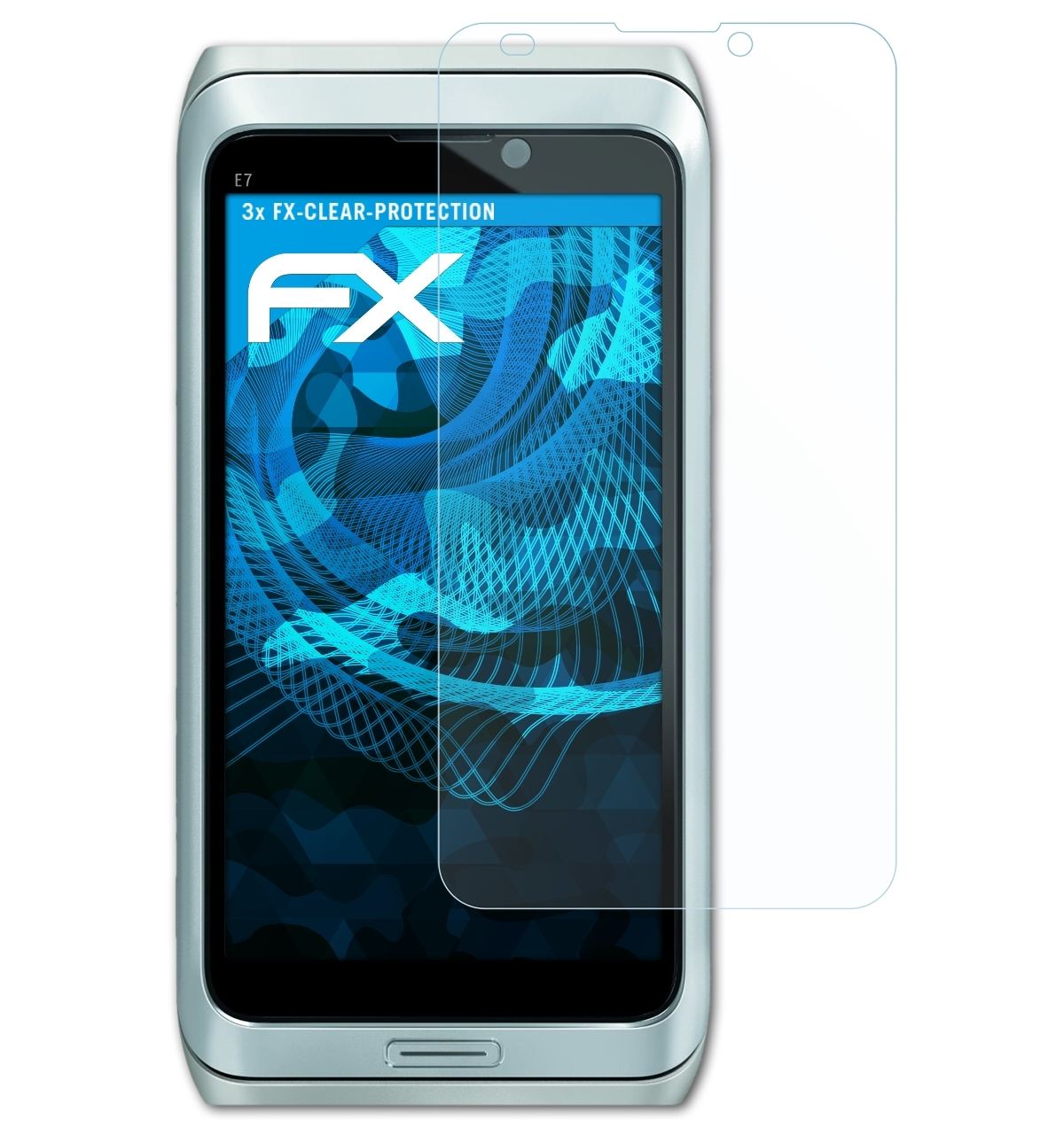 E7) Nokia ATFOLIX FX-Clear 3x Displayschutz(für