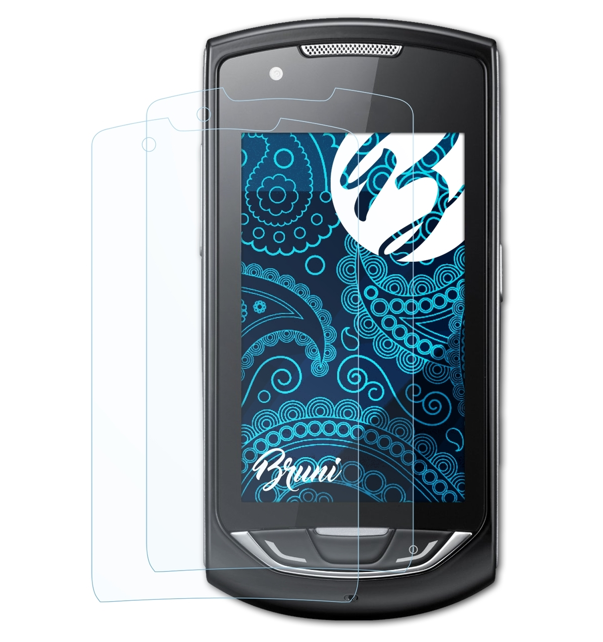 BRUNI Basics-Clear 2x Samsung Monte) Schutzfolie(für S5620
