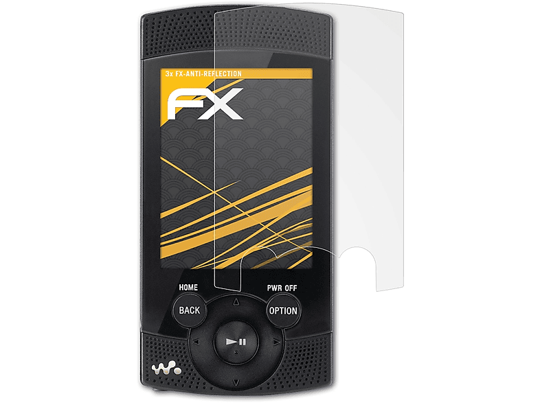 Displayschutz(für FX-Antireflex NWZ-S545) Sony 3x ATFOLIX Walkman