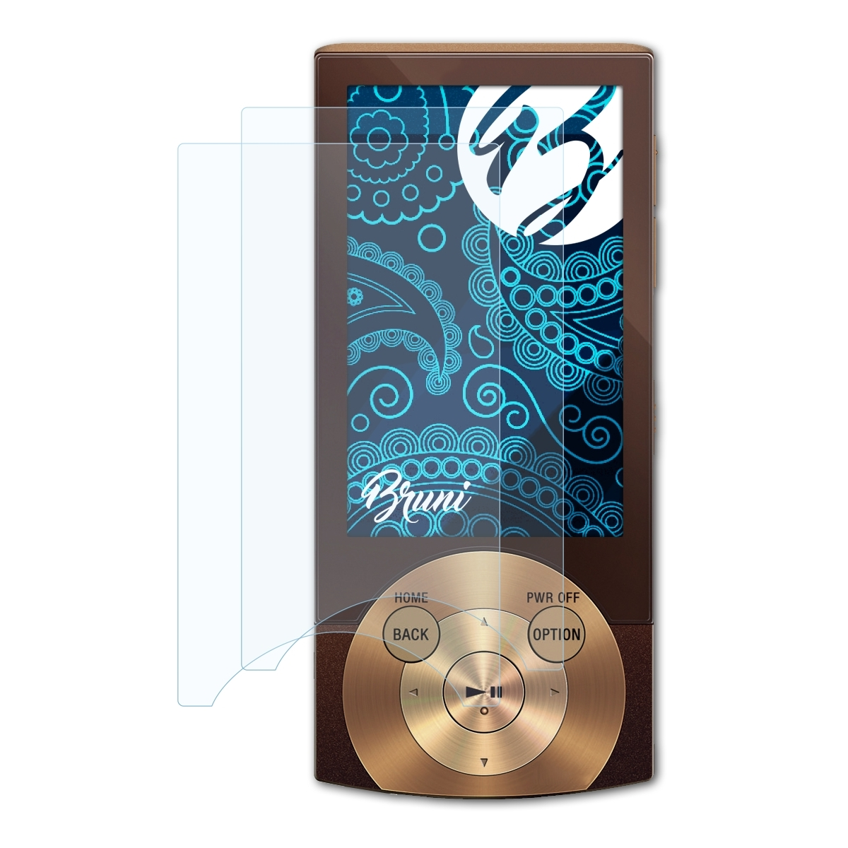 Walkman Basics-Clear NWZ-A845) 2x Schutzfolie(für Sony BRUNI