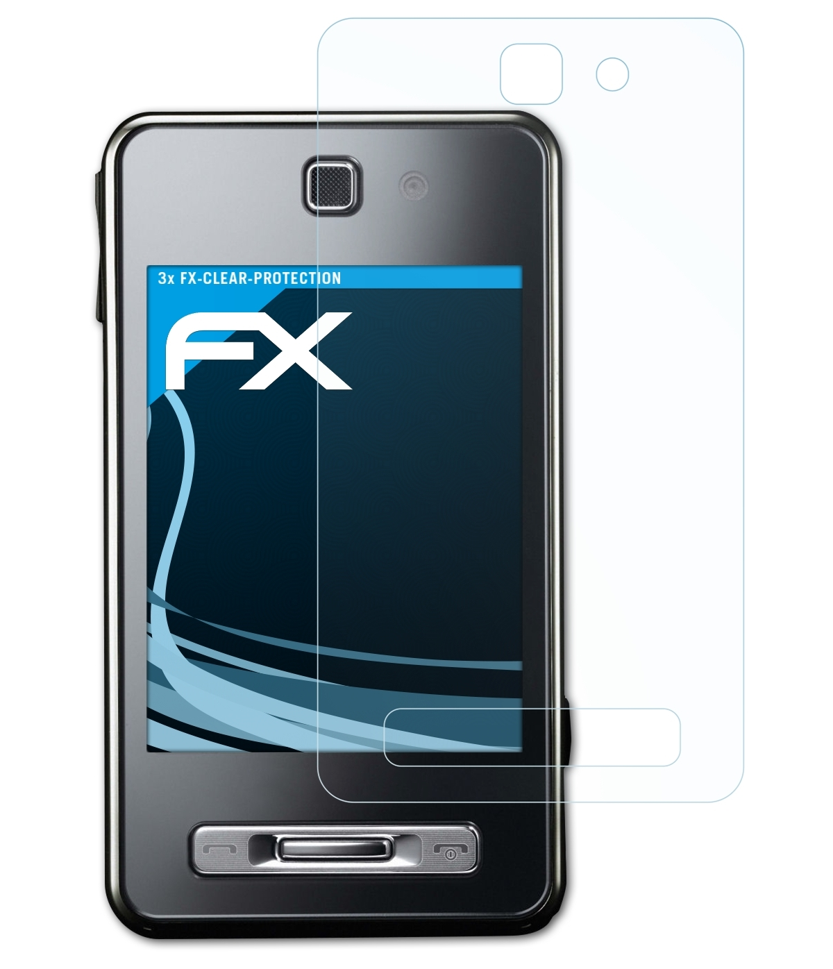 ATFOLIX 3x FX-Clear SGH-F480i) Displayschutz(für Samsung