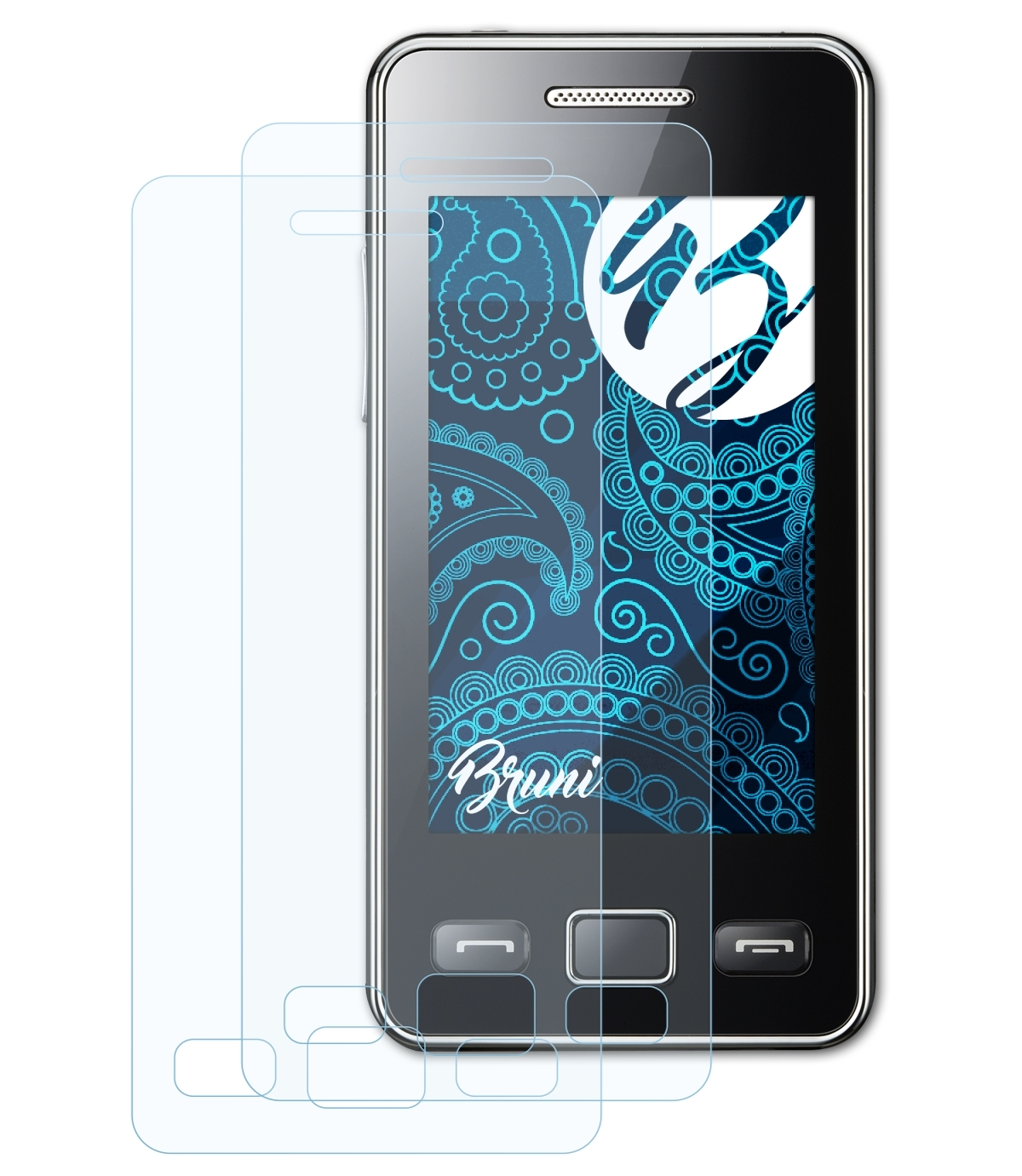 BRUNI 2x (GT-S5260)) Samsung Basics-Clear Schutzfolie(für Star II