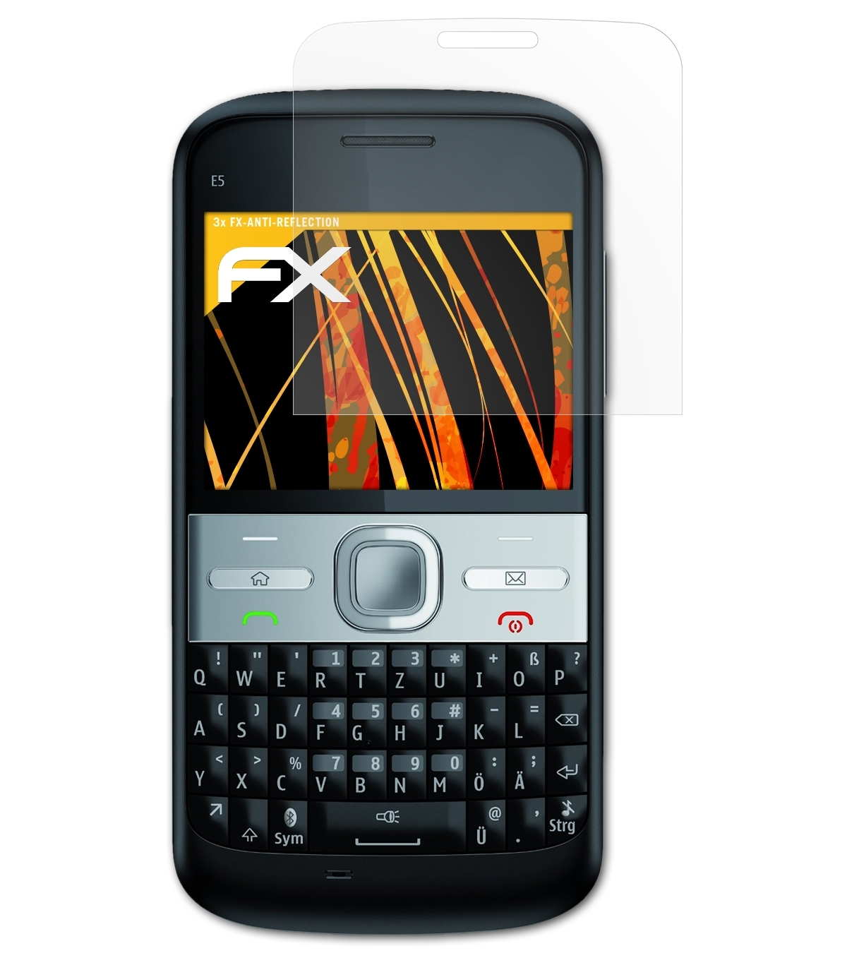 ATFOLIX 3x Displayschutz(für Nokia E5) FX-Antireflex