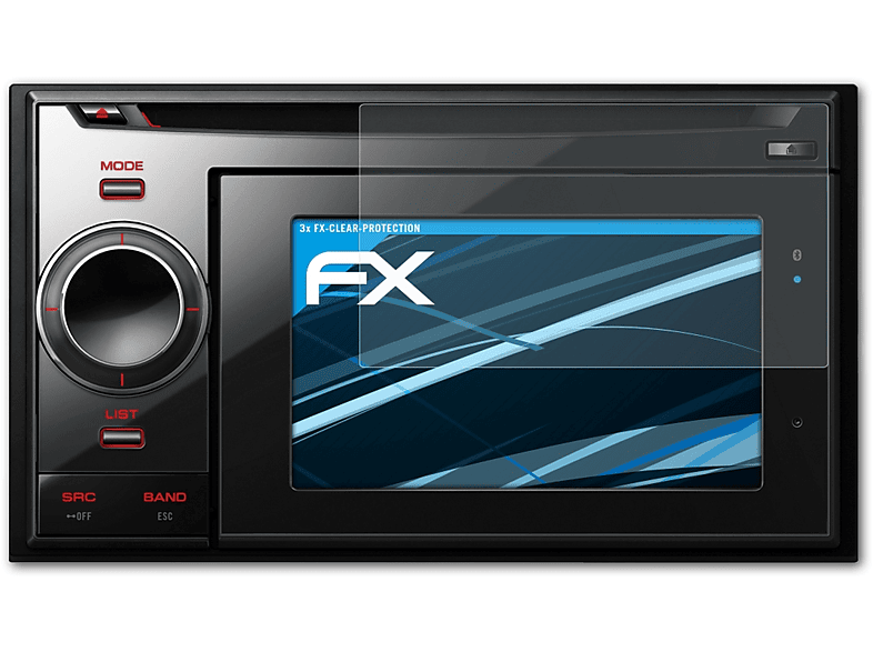 ATFOLIX 3x FX-Clear Displayschutz(für Pioneer Avic-F320BT)