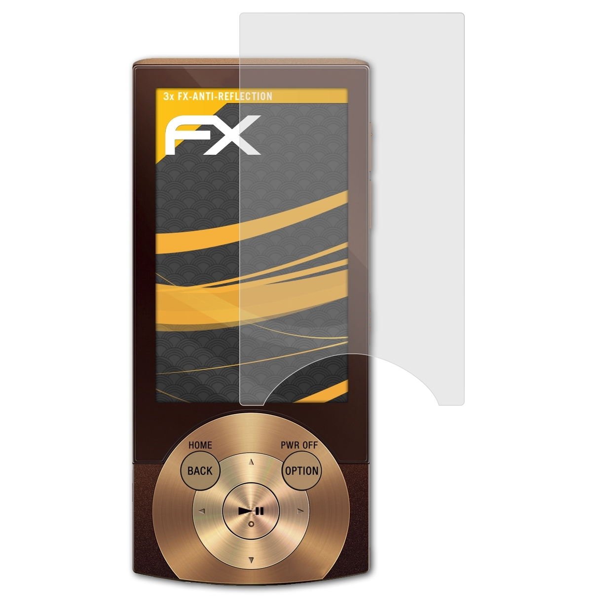 Sony NWZ-A845) ATFOLIX 3x Walkman Displayschutz(für FX-Antireflex