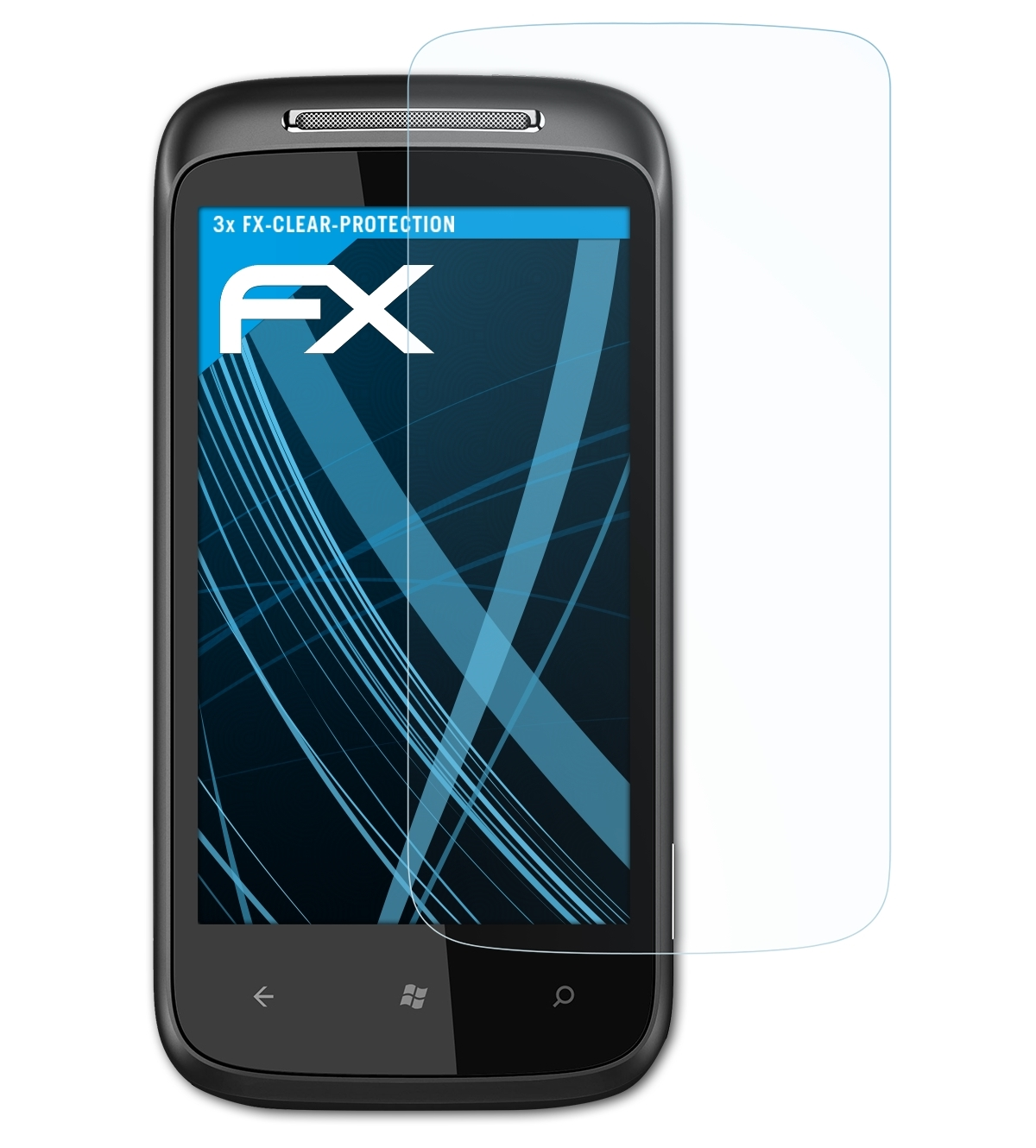 Displayschutz(für ATFOLIX 7 HTC Mozart) FX-Clear 3x