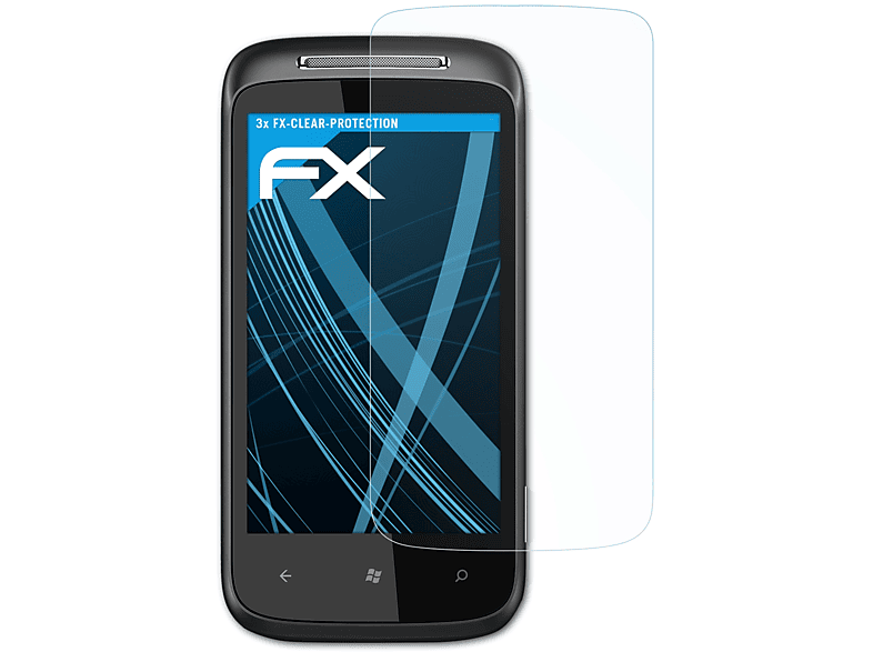 3x Mozart) HTC 7 Displayschutz(für ATFOLIX FX-Clear